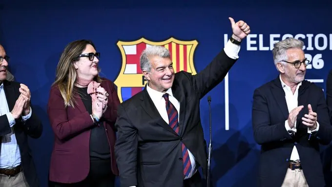 在线体育游戏娱乐平台-拉波尔塔:目标是打造更强的巴萨,在任期中期完成球场建设